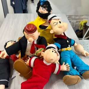 1985 Vintage Popeye Dolls  by Presents Hamilton Gifts
